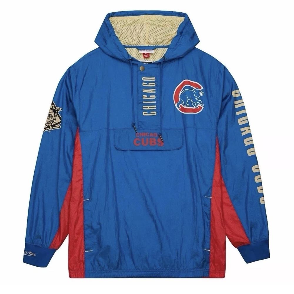 Men's 2XL Royal Chicago Cubs Team OG 2.0 Anorak Quarter-Zip Hoodie Windbreaker